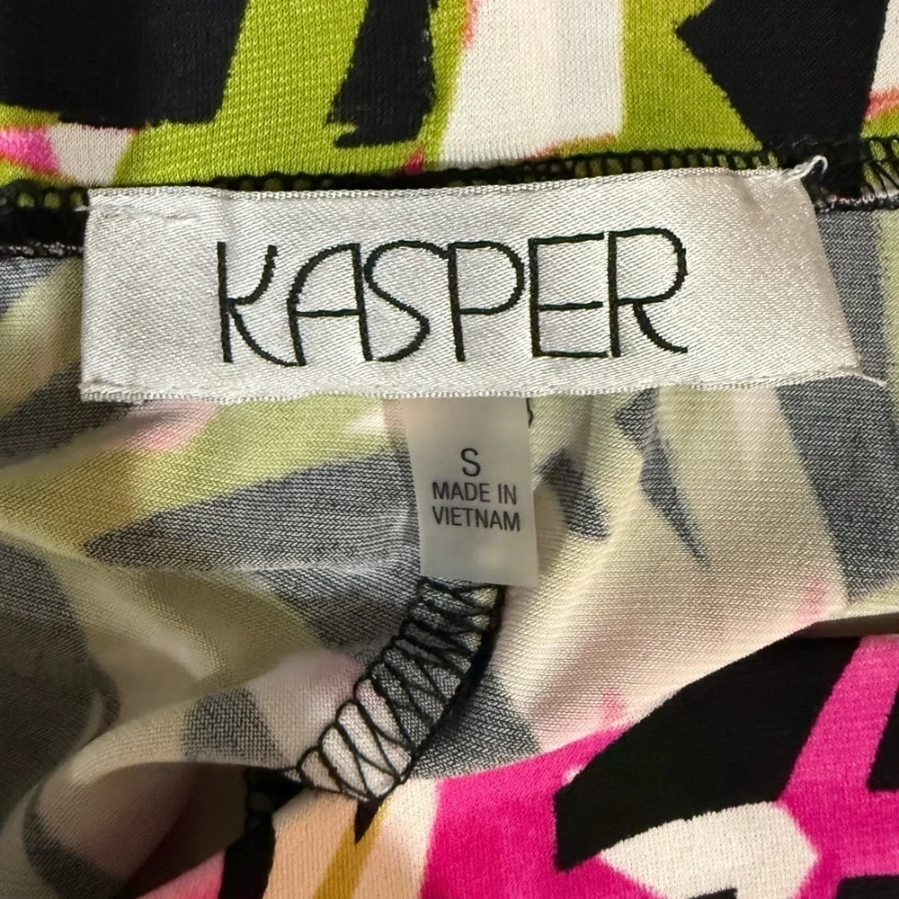 Kasper Tropical Leaf Print Pencil Skirt Size 2